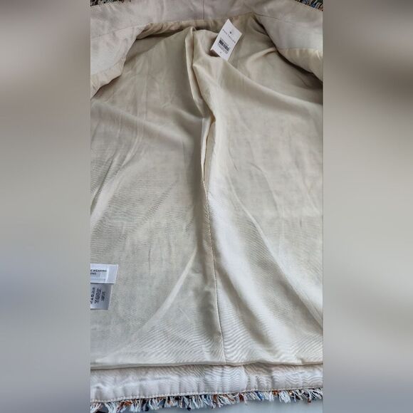 Ann Taylor Multicolor Flannel Tweed Jacket Size 4 - Picture 3 of 11